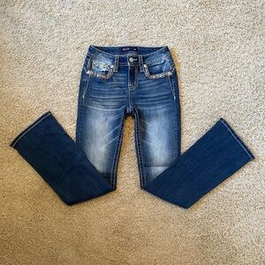 Miss Me Embellished Stitched Bootcut Jeans